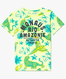 GEMO Tee-shirt tendance jungle Vert