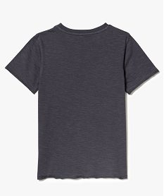 tee-shirt souple imprime tropical fluo gris7468001_2