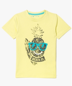 GEMO Tee-shirt coloré à imprimé fruité Jaune