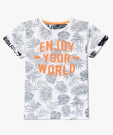 tee-shirt imprime tropical imprime7468501_1