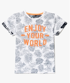 GEMO Tee-shirt imprimé tropical Imprimé