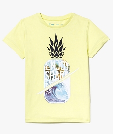 GEMO Tee-shirt imprimé en jersey de coton vert standard
