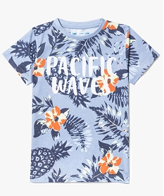 tee-shirt a manches courtes et imprime tropical imprime7468901_1