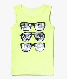 TEE-SHIRT BLANC TEE-SHIRT VERT FLUO