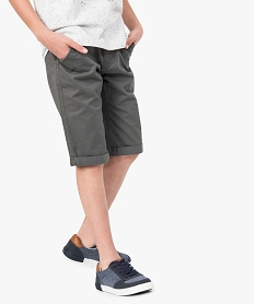GEMO Bermuda garçon coloris uni coupe slim Multicolore