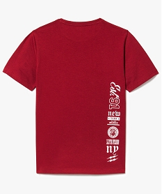 tee-shirt manches courtes imprime us rouge7484001_2