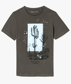tee-shirt motif cactus vert7484801_1