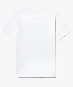 tee-shirt bicolore imprime tokyo blanc7485501_2