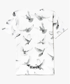 tee-shirt imprime oiseaux - kwell by soprano blanc tee-shirts7485801_2