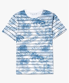 TEE-SHIRT ROSE TEE-SHIRT BLANC/BLEU