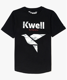 GEMO Tee-shirt avec logo imprimé camouflage - Kwell by Soprano noir vif