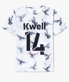 tee-shirt fluide imprime - kwell by soprano blanc tee-shirts7488301_1