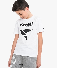 GEMO Tee-shirt bicolore imprimé - Kwell by Soprano Blanc