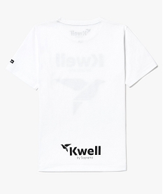 tee-shirt bicolore imprime - kwell by soprano blanc7488401_3