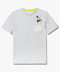 tee-shirt en coton chine motif banane gris7489301_1