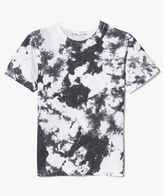 tee-shirt a manches courtes style tie and dye noir7489501_1