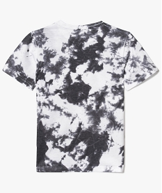 tee-shirt a manches courtes style tie and dye noir7489501_2