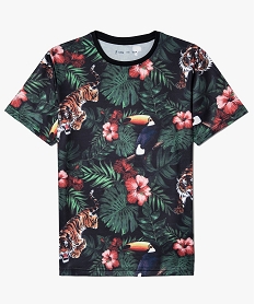 GEMO Tee-shirt en microfibre imprimé jungle Multicolore