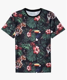 GEMO Tee-shirt en microfibre imprimé jungle Multicolore