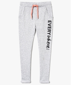 pantalon jogger a revers gris7492201_3