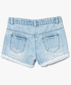 short en jean avec dentelle gris shorts7493301_2
