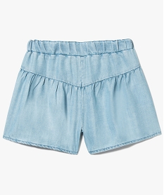 GEMO Short taille haute ample et fluide Bleu