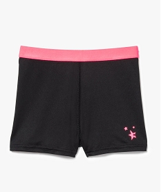 GEMO Short en microfibre avec taille contrastante Noir