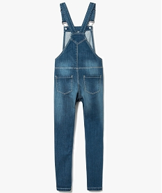 salopette en jean avec poches contrastantes gris7496101_2