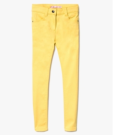 pantalon slim 4 poches jaune pantalons7496601_1