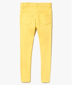 pantalon slim 4 poches jaune7496601_2