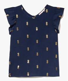 blouse fluide a motifs brillants bleu7501301_1