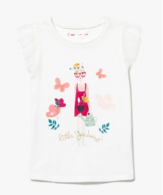 LING.BAS KAKI CLAIR TEE-SHIRT SNOW WHITE