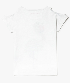 tee-shirt a epaules denudees avec broderie de sequins blanc7512001_2