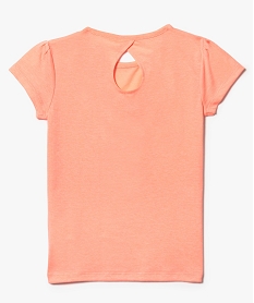 tee-shirt imprime a paillettes et sequins orange tee-shirts7512901_2