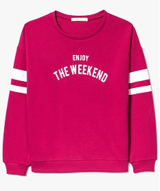 ROBE ROUGE SWEAT FUSCHIA