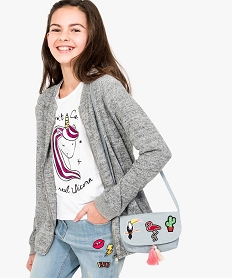 GEMO Sweat zippé gris chiné gris standard