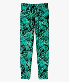GEMO Pantalon fluide façon sarouel imprimé noir vif