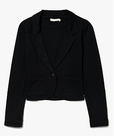 GEMO Veste courte cintrée extensible noir vif