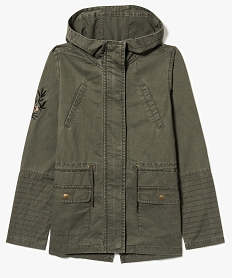GEMO Blouson fin avec capuche et taille ajustable kaki standard