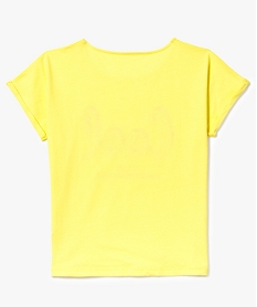 tee-shirt manches courtes theme licorne jaune7535901_2