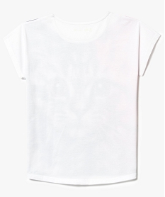tee-shirt ample imprime blanc7536601_2