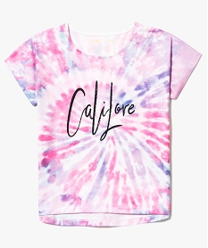 tee-shirt coupe carree imprime multicolore tee-shirts7537101_1
