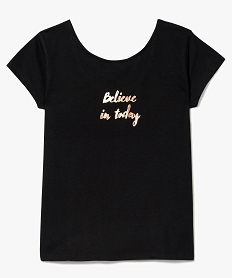 GEMO Tee-shirt à dos fantaisie noir vif