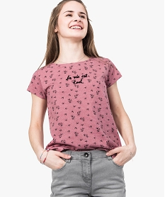 GEMO Tee-shirt à dos fantaisie rose standard