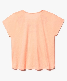 tee-shirt oversize imprime orange7538501_2