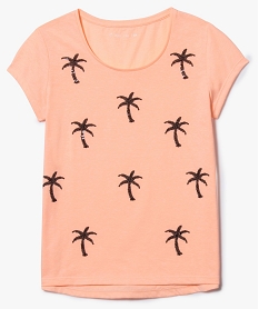 tee-shirt a motifs sequins orange7539101_1