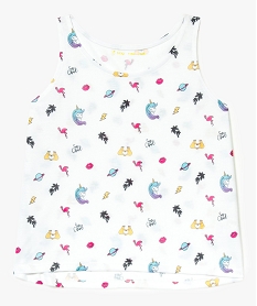 GEMO Débardeur oversize imprimé Blanc