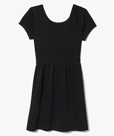 GEMO Robe patineuse imprimée à manches courtes noir vif