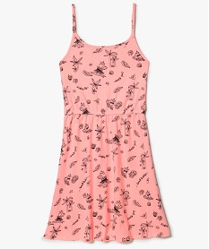 GEMO Robe à bretelles à dos croisé rose vif