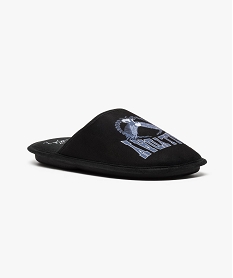 chaussons mules johnny hallyday noir7547901_2
